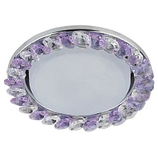 Встраиваемый светильник ЭРА GX53 DK85 CH/WH+PU Б0020574