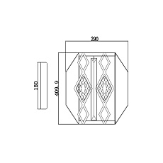 Бра Vele Luce Buzzati VL2181W02 2