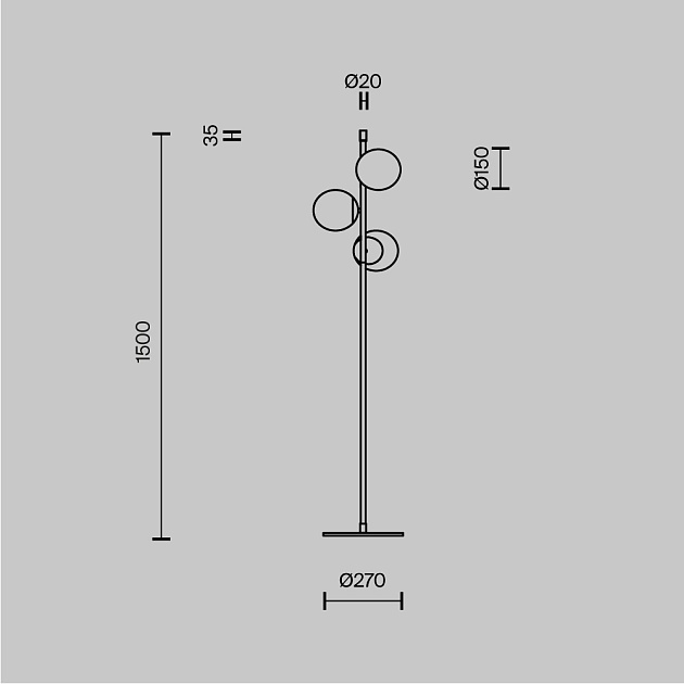 Торшер Maytoni Nostalgia MOD048FL-03G изображение 2 Торшер Maytoni Nostalgia MOD048FL-03G Фото № 2