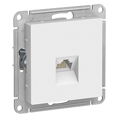 Розетка компьютерная RJ45 Systeme Electric AtlasDesign 5e кат UTP белая ATN000183