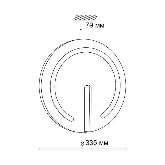 Настенно-потолочный светодиодный светильник Sonex Color Button 3041/CL Фото № 4
