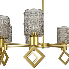 Подвесная люстра Indigo Preda V13025/7R Gold V000470 1