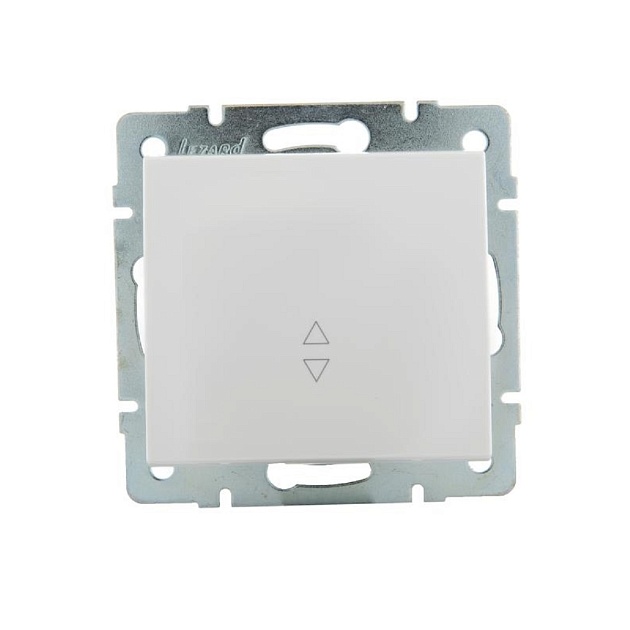 Выключатель проходной Lezard Rain белый 703-0288-105 Фото № 1