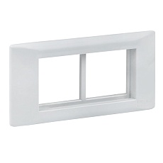 Рамка+суппорт 4 модуля (2 поста) для парапетного кабельного канала EKF C-Line sup-4-105-50