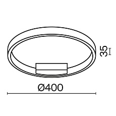 Потолочный светодиодный светильник Maytoni Rim MOD058CL-L25WK 2