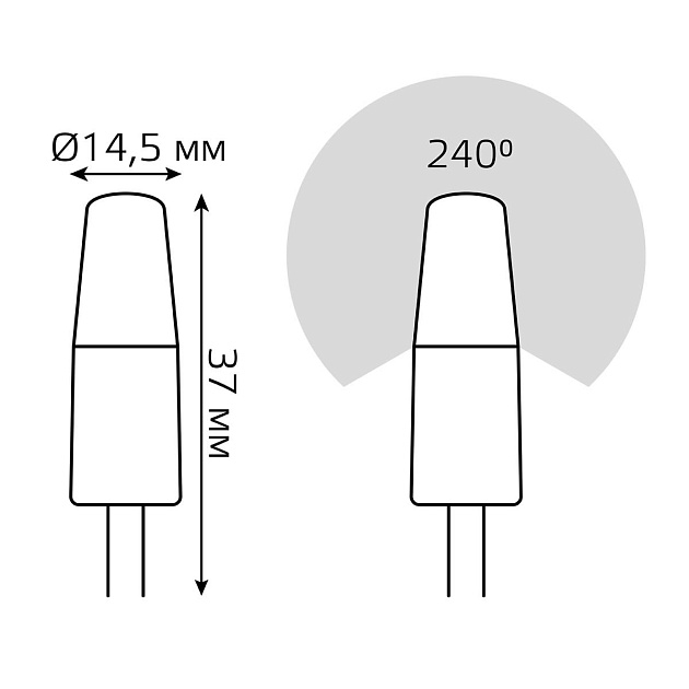 Лампа cветодиодная Gauss G4 3W 3000K прозрачная 18713 изображение 2 Лампа cветодиодная Gauss G4 3W 3000K прозрачная 18713 Фото № 2