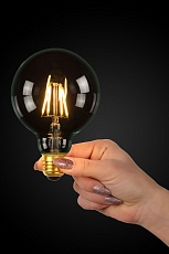 Лампа светодиодная Lucide E27 7W 2700К прозрачная 49081/07/60 1