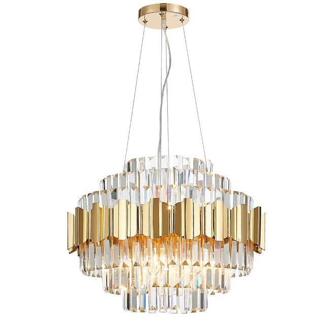 Подвесная люстра Natali Kovaltseva Ruby 81442/8C Gold Фото № 1