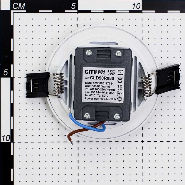 Встраиваемый светодиодный светильник Citilux Омега CLD50R080 изображение 6 Встраиваемый светодиодный светильник Citilux Омега CLD50R080 Фото № 6