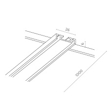 Шинопровод магнитный ST Luce Skyflat ST067.419.00 1