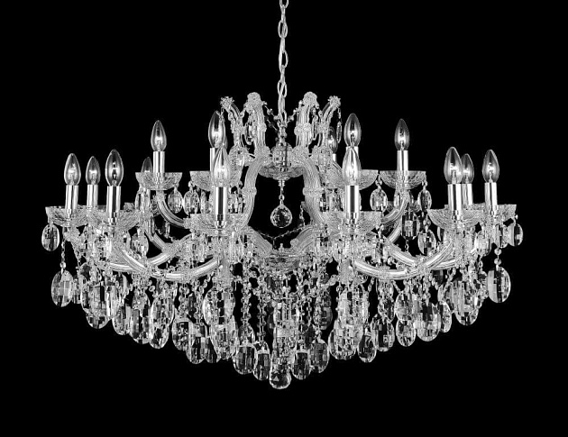 Подвесная люстра Crystal Lux Hollywood SP12+6 Chrome изображение 3 Подвесная люстра Crystal Lux Hollywood SP12+6 Chrome Фото № 3