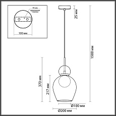 Подвесной светильник Odeon Light Blacky 5023/1 4