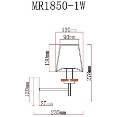 Бра MyFar Daniel MR1850-1W 1