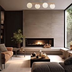 Потолочная люстра TK Lighting 5769 Estera Wood 2