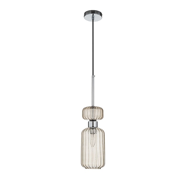Подвесной светильник Escada Gloss 1141/1S Chrome/Beige изображение 1 Подвесной светильник Escada Gloss 1141/1S Chrome/Beige Фото № 1