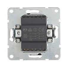 Выключатель LK Studio 3-кл.(схема 1+1+1) 16 A, 250 B (серебристый металлик) LK60 862103-1 1