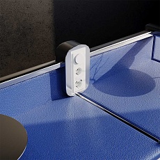 Светорегулятор встраиваемый Voltum S70 поворотно-нажимной 600 Вт, (белый матовый) VLS070302 1