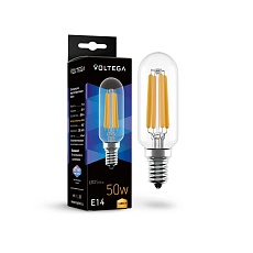 Лампа светодиодная Voltega E14 5W 3000K прозрачная 7266 1