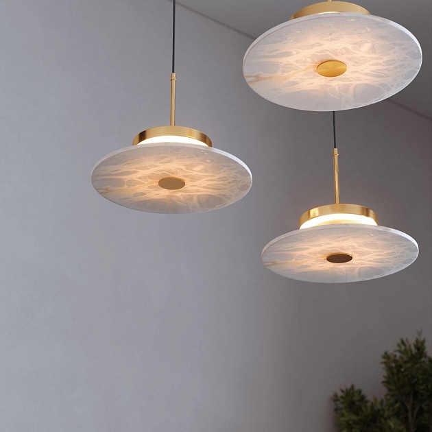 Подвесной светодиодный светильник Eurosvet Thasos 40342 LED латунь Фото № 3