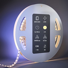 Светодиодная лента Maytoni 8,5W/m 120LED/m 2835SMD теплый белый 20M 201121 2