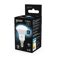 Лампа светодиодная рефлекторная Gauss E14 6W 4100K матовая 106001206 4