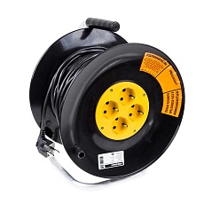 Удлинитель силовой на катушке 4 гнезда с/з 40 м 3х1 мм² STANDART PROCONNECT 11-7606