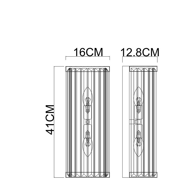 Настенный светильник Arte Lamp Fortuna A1069AP-2GO Фото № 2