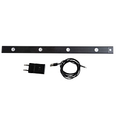 Мебельный светодиодный светильник Uniel ULI-F50-5W/4000K Sensor IP40 Black UL-00011957