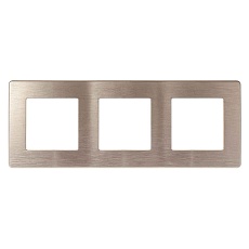 Рамка 3-постовая ЭРА 12 сатин шампань 12-5103-04 Б0052522
