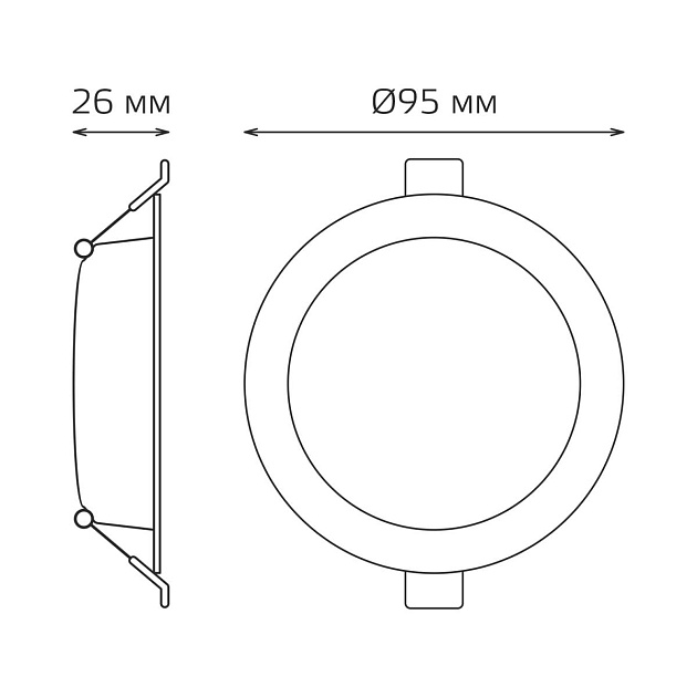 Встраиваемый светильник Gauss Elementary Downlight 9100420205 изображение 20 Встраиваемый светильник Gauss Elementary Downlight 9100420205 Фото № 20