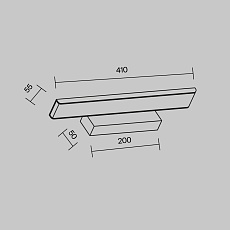 Подсветка для зеркал Maytoni Gleam MIR005WL-L16B 1