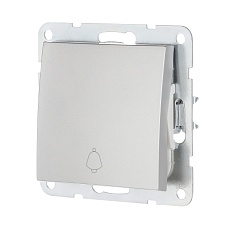 Выключатель-кнопка LK Studio 1-кл.(схема 1Т) 16 A, 250 B (серебристый металлик) LK60 860503-1 2