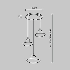 Подвесной светильник MODELUX MODESTYLE MS.2326.3 BK 1