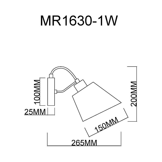 Бра MyFar Amber MR1630-1W изображение 2 Бра MyFar Amber MR1630-1W Фото № 2