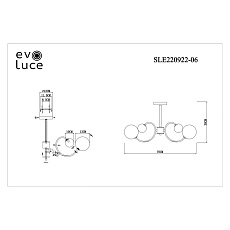 Потолочная люстра Evoluce Formae SLE220922-06 1