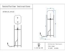 Торшер Kink Light Лорейн 07708-2F,19(16) 1
