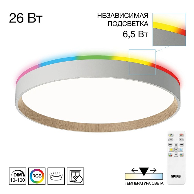 Потолочный светодиодный светильник Citilux Etalon CL750320R изображение 1 Потолочный светодиодный светильник Citilux Etalon CL750320R Фото № 1