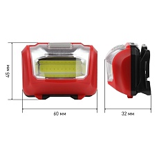 Налобный светодиодный фонарь ЭРА Пиранья от батареек 32х45х60 310 лм GB-709 Б0052751 1