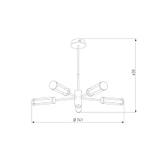 Подвесная светодиодная люстра Eurosvet Stark 50386/5 LED 1