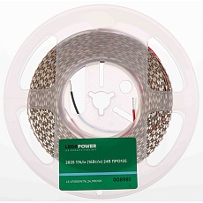 Светодиодная лента LEDS POWER 2835 176/м (16Вт/м) 24В холодная, серия ПРО125 008981 1