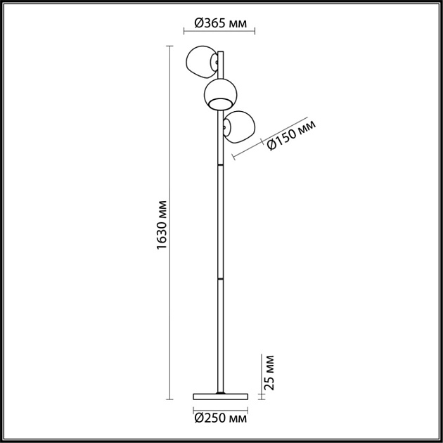 Торшер Lumion Moderni Blair 3769/3F Фото № 4