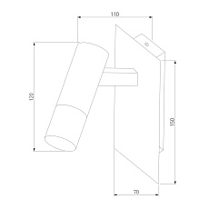 Светодиодный спот Eurosvet Cast 20142/1 Led черный/золото 1