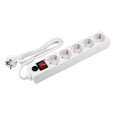 Сетевой фильтр General GPS-5-16-3x1-700-W, 5 мест, 16А, 3x1 мм2, 7 м, белый