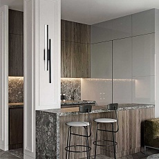 Настенный светильник LED4U L2231-650 BK 1