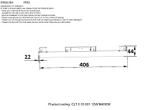 Трековый светодиодный светильник Crystal Lux CLT 0.33 001 12W WH M4000K 1