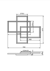 Потолочный светильник Maytoni MOD016CL-L80BK 2