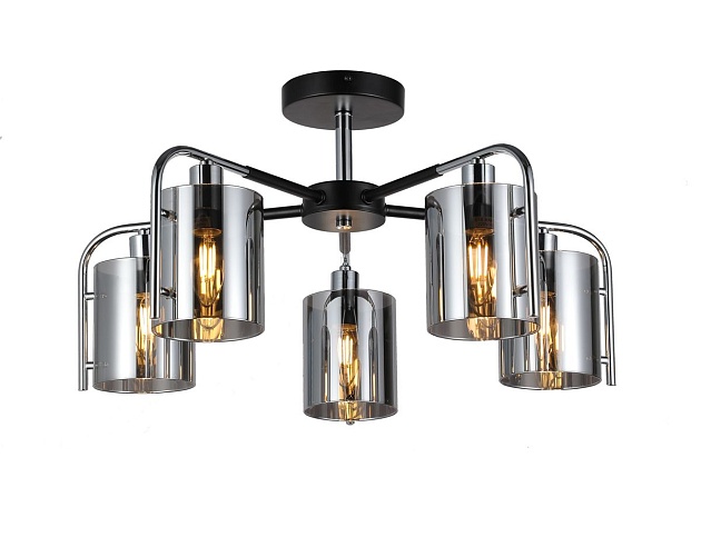 Потолочная люстра Escada Elegant 671/5P Chrome изображение 1 Потолочная люстра Escada Elegant 671/5P Chrome Фото № 1