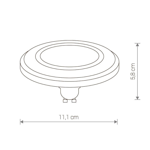 Лампа светодиодная GU10 9W 4000K прозрачная 9213 Фото № 2