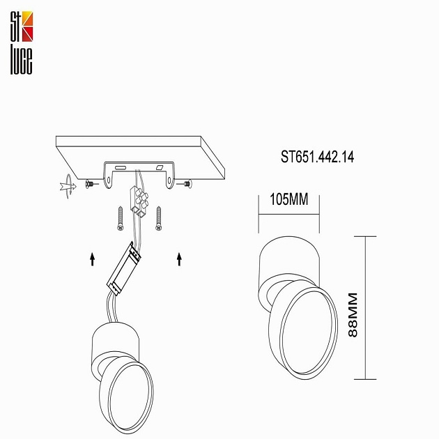 Светодиодный спот ST Luce ST651.442.14 изображение 2 Светодиодный спот ST Luce ST651.442.14 Фото № 2