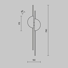 Настенный светодиодный светильник Maytoni Skyline MOD179WL-L22BS4K 1